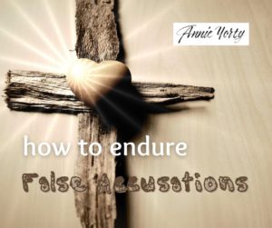 How to endure false accusations